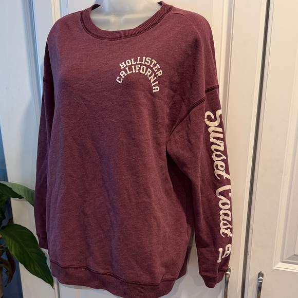 Hollister California "Sunset Coast" crewneck sweatshirt Oversized S - Picture 8 of 8